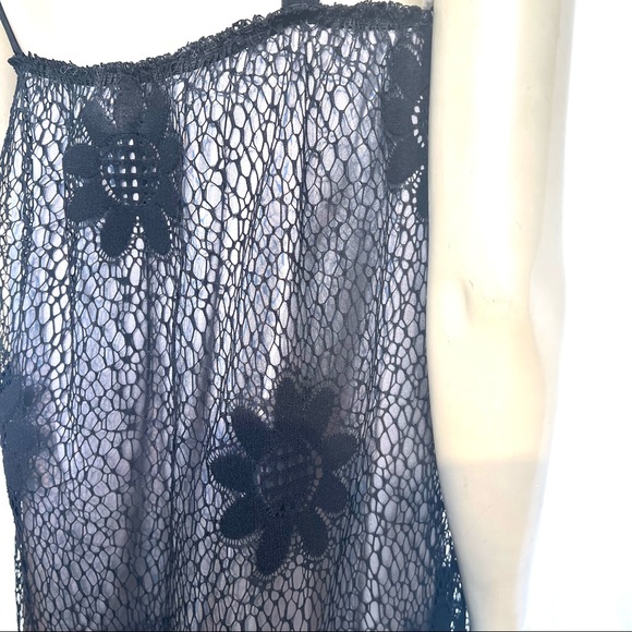 Vintage ROMAN KEFLAY Silk Satin and Lace Dres - Picture 8 of 10